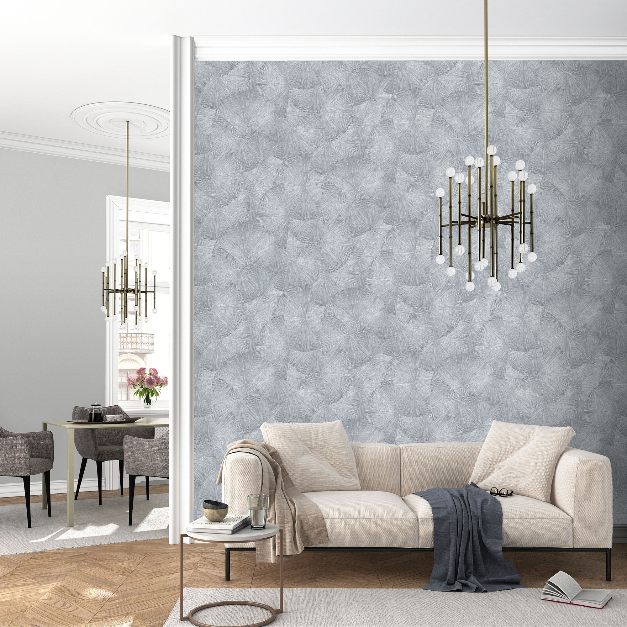 Vliestapete Guido Maria Kretschmer '10219-29 Fashion for walls' Grafisch silber 0,53 x 10,05 m