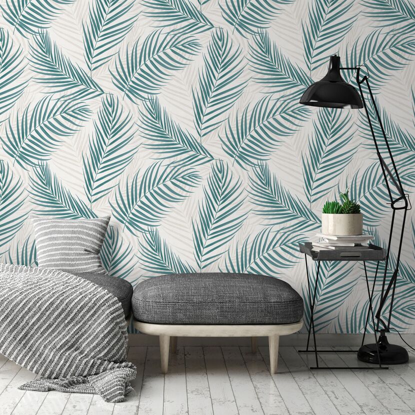 Vliestapete Guido Maria Kretschmer '10221-19 Fashion for walls' Floral türkis 0,53 x 10,05 m