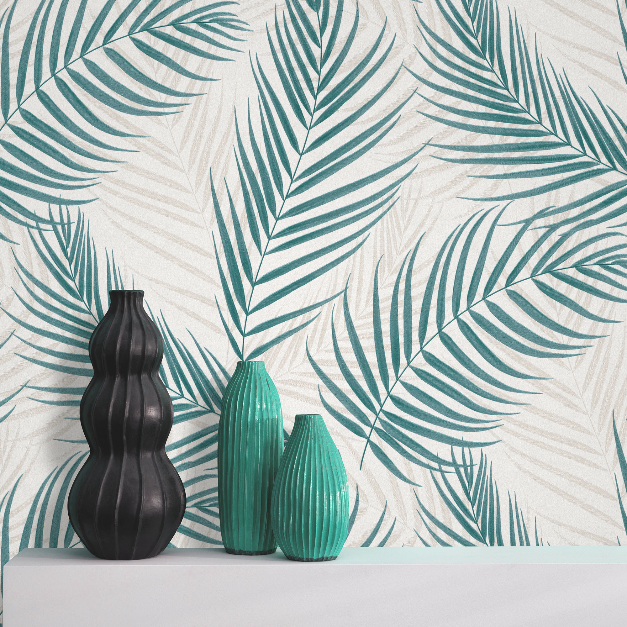 Vliestapete Guido Maria Kretschmer '10221-19 Fashion for walls' Floral türkis 0,53 x 10,05 m