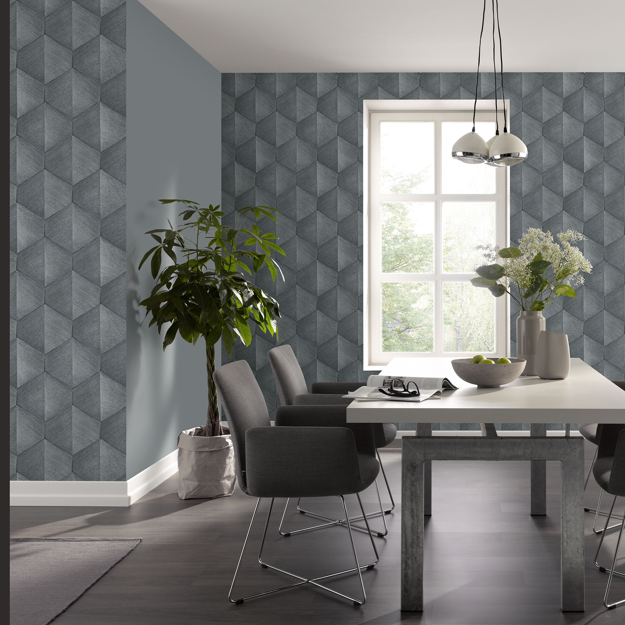 Vliestapete Guido Maria Kretschmer '10370-10 Fashion for walls' Grafisch grau 0,53 x 10,05 m