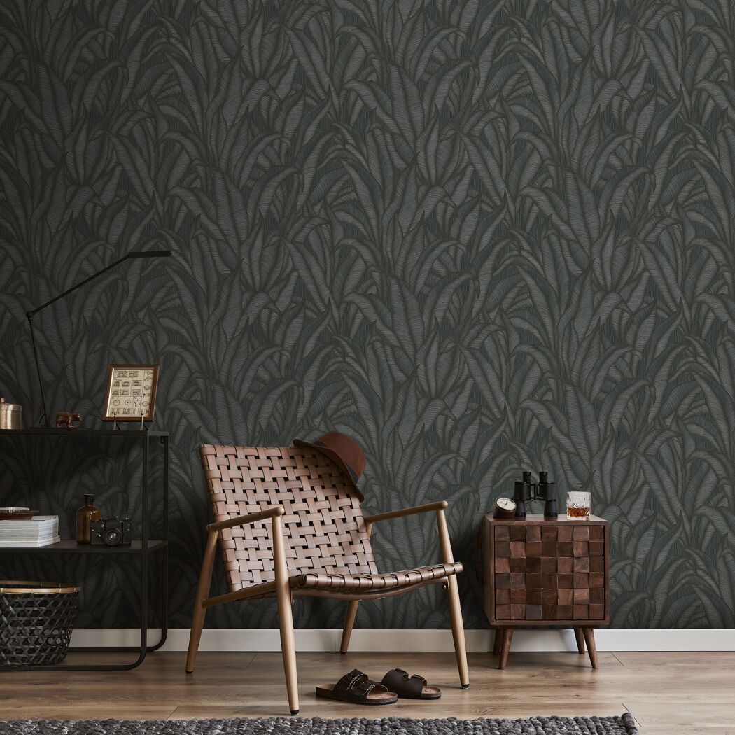 Vliestapete Guido Maria Kretschmer '10371-15 Fashion for walls' Floral schwarz 0,53 x 10,05 m