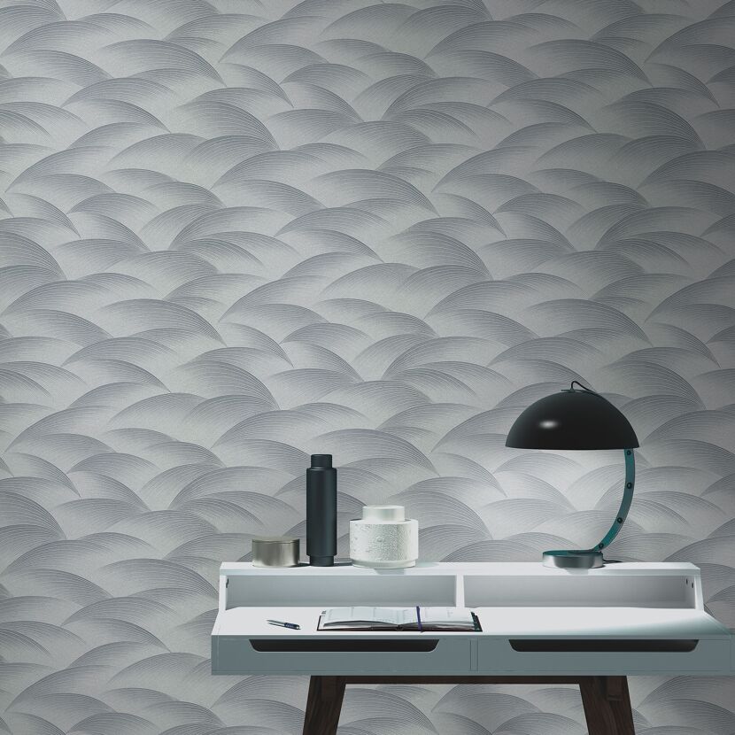 Vliestapete Guido Maria Kretschmer '10372-29 Fashion for walls' Grafisch silber 0,53 x 10,05 m