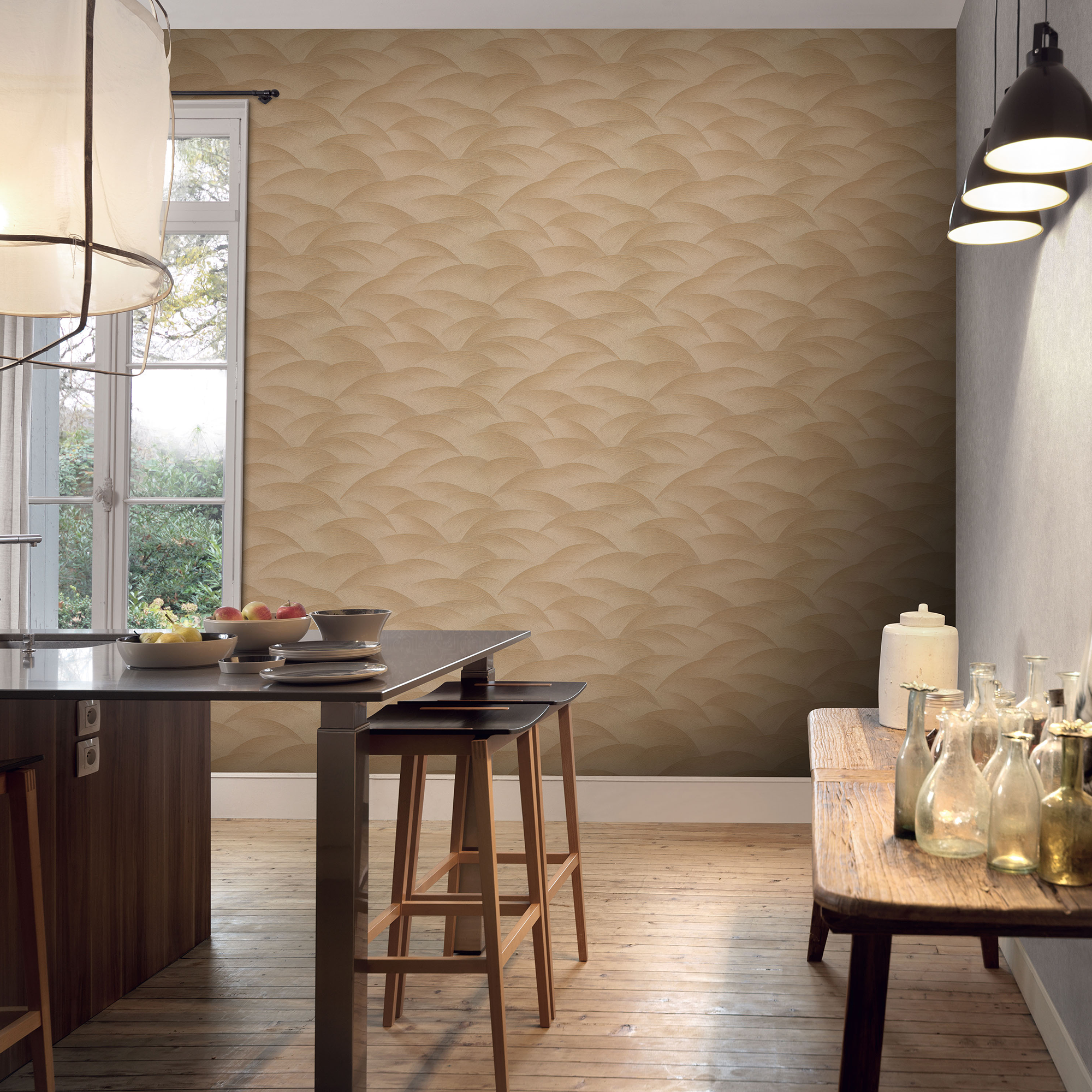 Vliestapete Guido Maria Kretschmer '10372-30 Fashion for walls' Grafisch gold 0,53 x 10,05 m