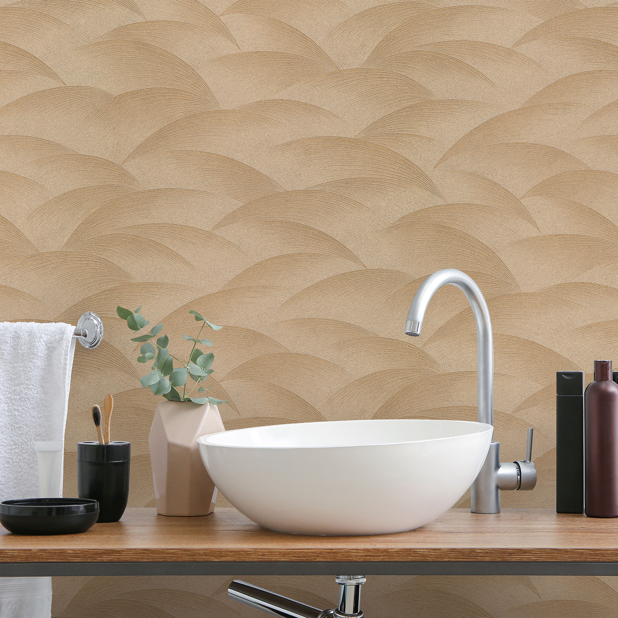 Vliestapete Guido Maria Kretschmer '10372-30 Fashion for walls' Grafisch gold 0,53 x 10,05 m