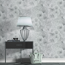 Vliestapete Guido Maria Kretschmer '10373-10 Fashion for walls' Floral grau 0,53 x 10,05 m