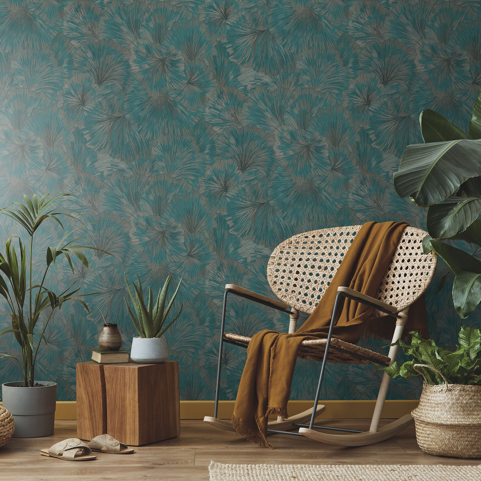 Vliestapete Guido Maria Kretschmer '10373-19 Fashion for walls' Floral grün 0,53 x 10,05 m