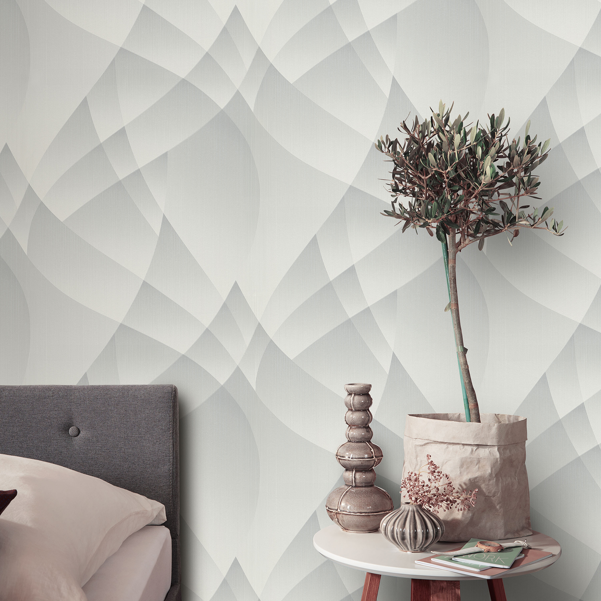 Vliestapete Guido Maria Kretschmer '10374-31 Fashion for walls' Grafisch grau 0,53 x 10,05 m