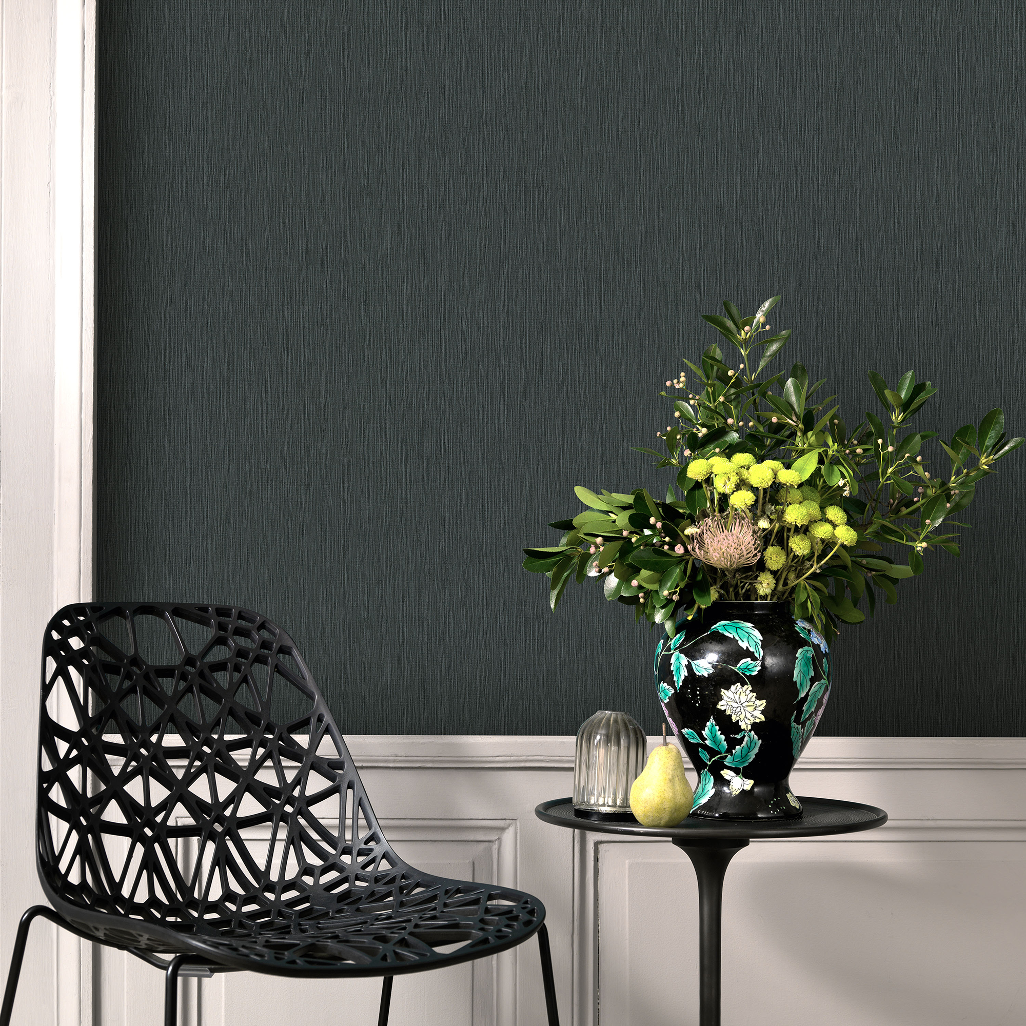 Vliestapete Guido Maria Kretschmer '10376-15 Fashion for walls' Uni schwarz 0,53 x 10,05 m