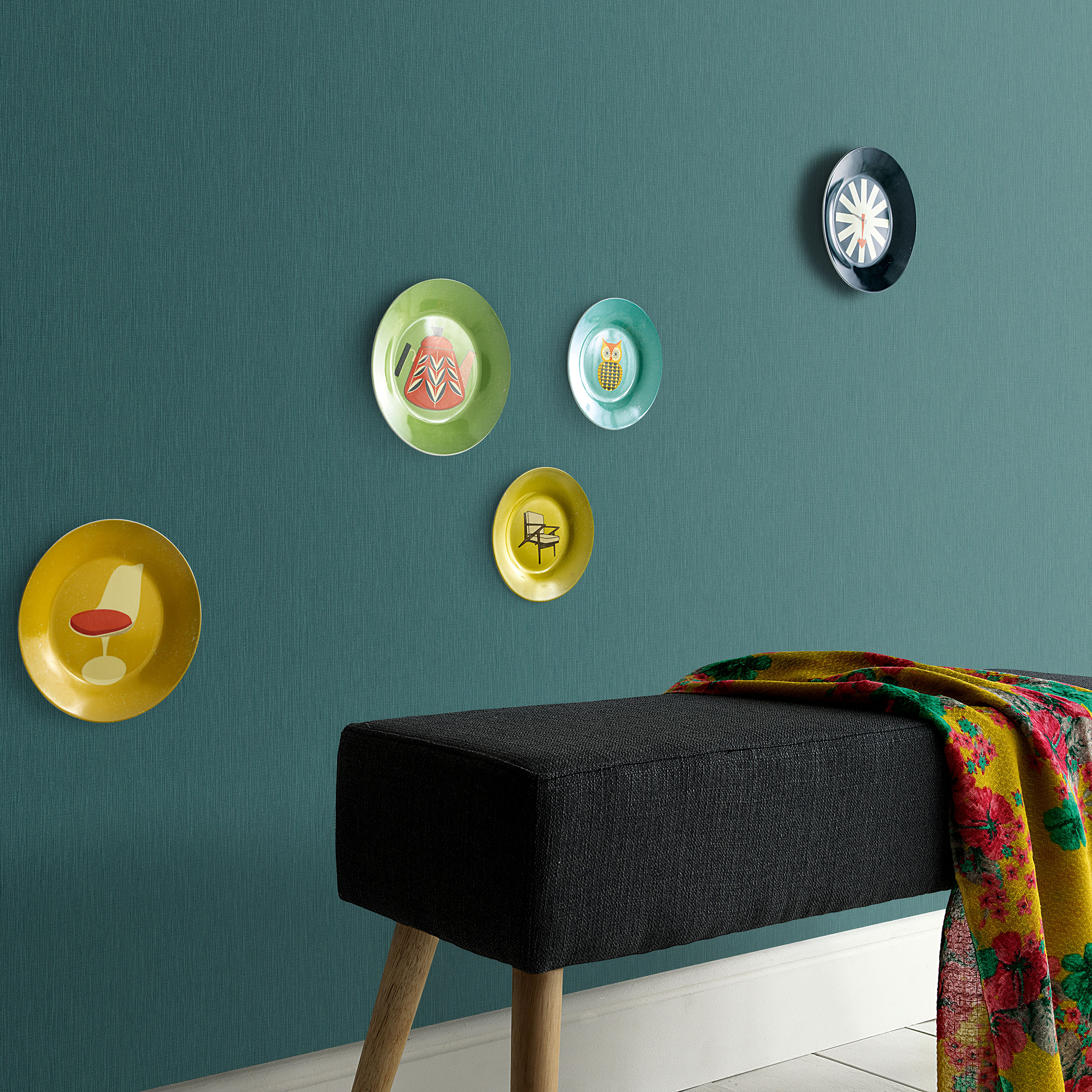 Vliestapete Guido Maria Kretschmer '10376-19 Fashion for walls' Uni türkis 0,53 x 10,05 m