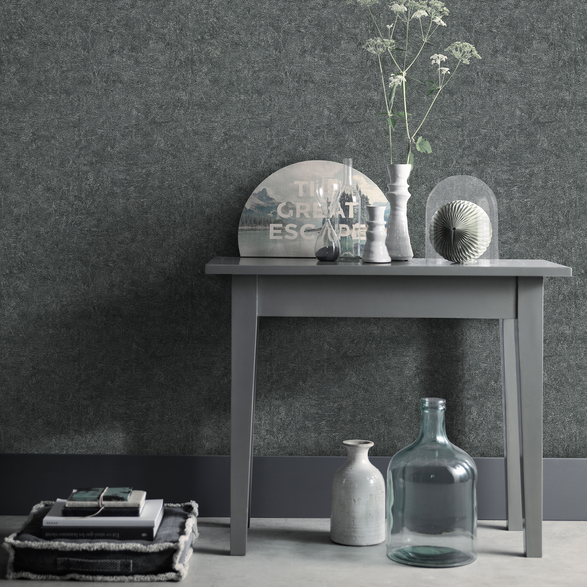 Vliestapete Guido Maria Kretschmer '10377-10 Fashion for walls' Uni dunkelgrau 0,53 x 10,05 m
