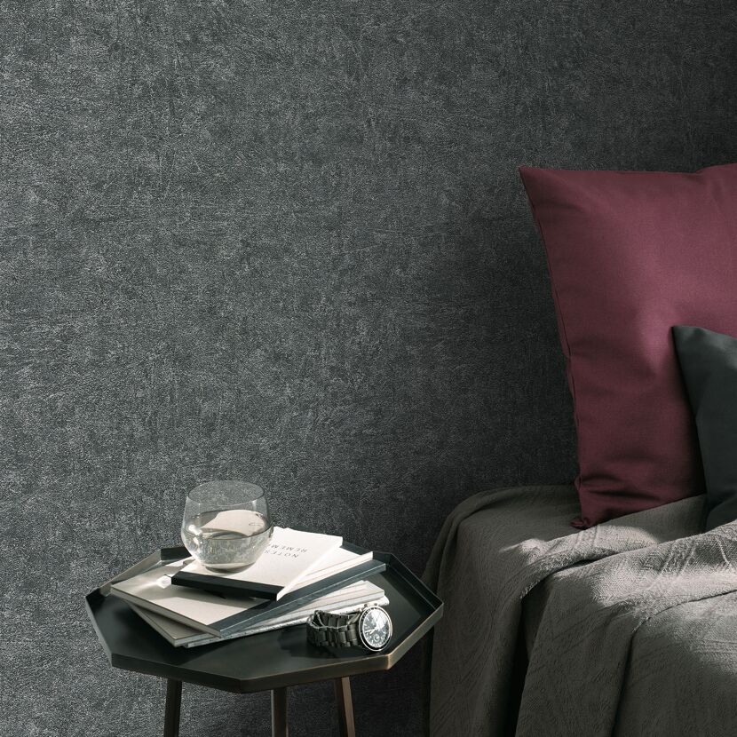 Vliestapete Guido Maria Kretschmer '10377-10 Fashion for walls' Uni dunkelgrau 0,53 x 10,05 m