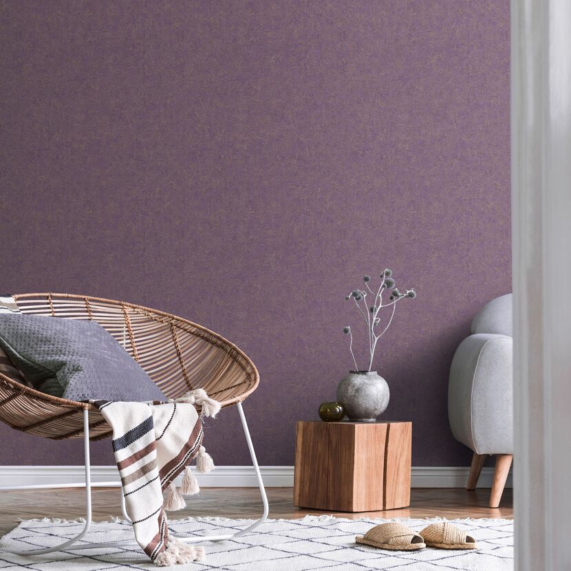 Vliestapete Guido Maria Kretschmer '10377-45 Fashion for walls' Uni violett 0,53 x 10,05 m