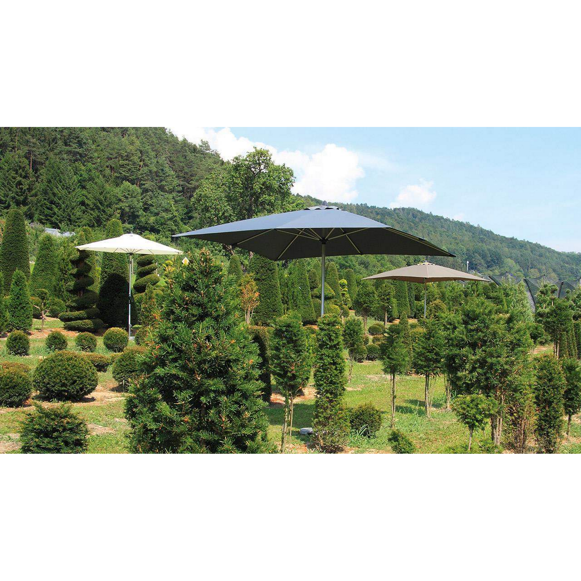 Marktschirm 'Acapole' weiß Ø 270 cm