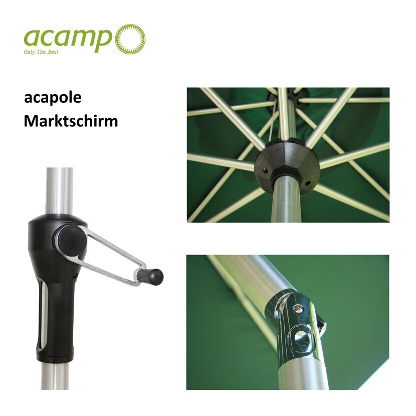 Marktschirm 'Acapole' neigbar/knickbar Ø 270 cm