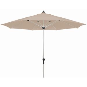 Marktschirm 'Acapole' platinfarben/taupe Ø 300 cm