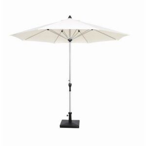Marktschirm 'Acapole' platinfarben/naturfarben Ø 300 cm