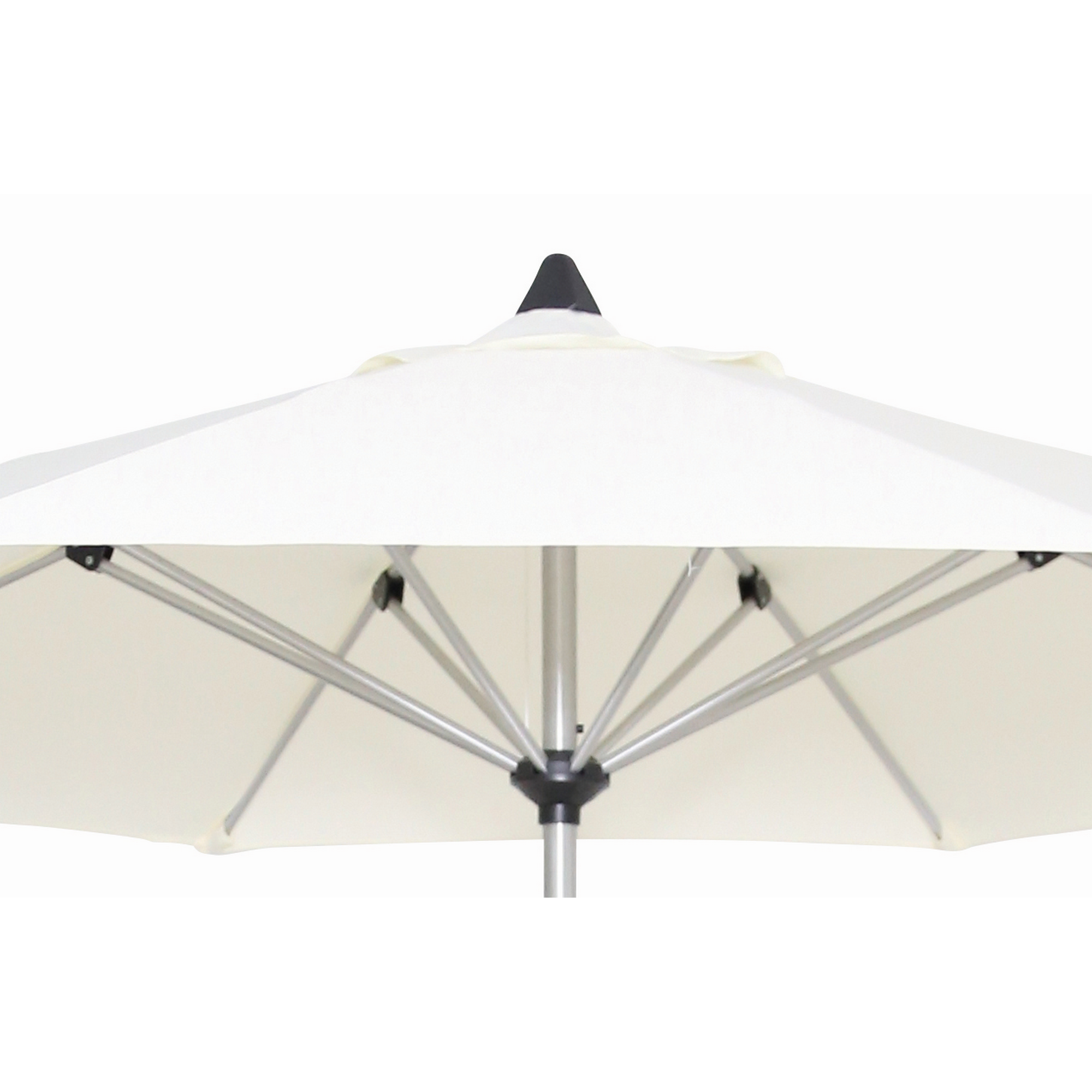 Marktschirm 'Acapole' platinfarben/naturfarben Ø 300 cm