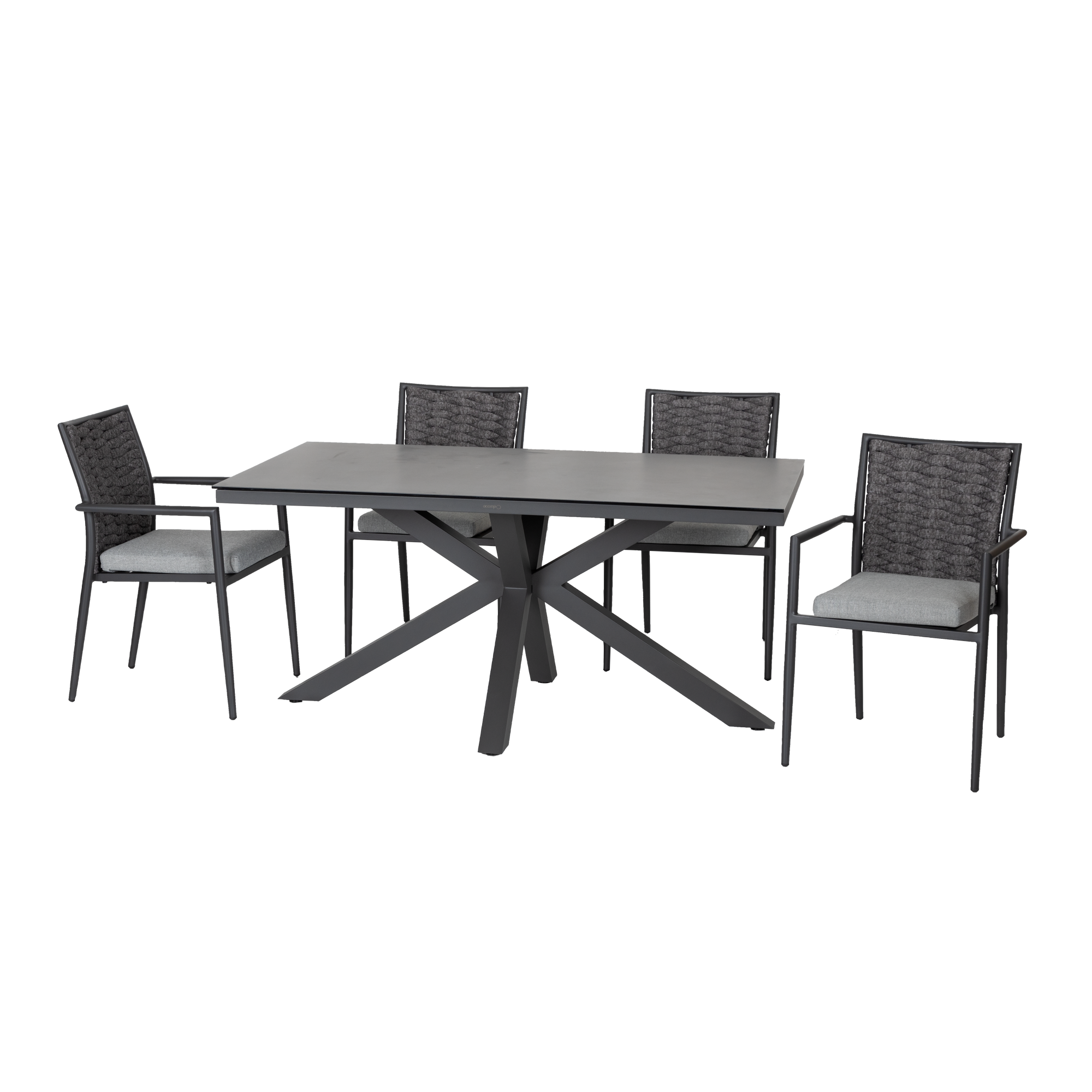 Gartenmöbel-Set 'Queens' anthrazit 5-teilig