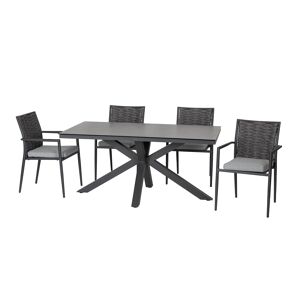 Gartenmöbel-Set 'Queens' anthrazit 5-teilig