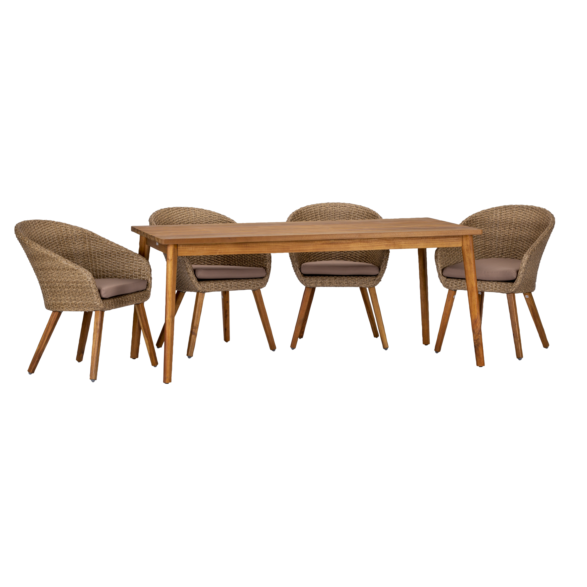 Gartenmöbel-Set 'Atacama' anthrazit/silbergrau/taupe 5-teilig