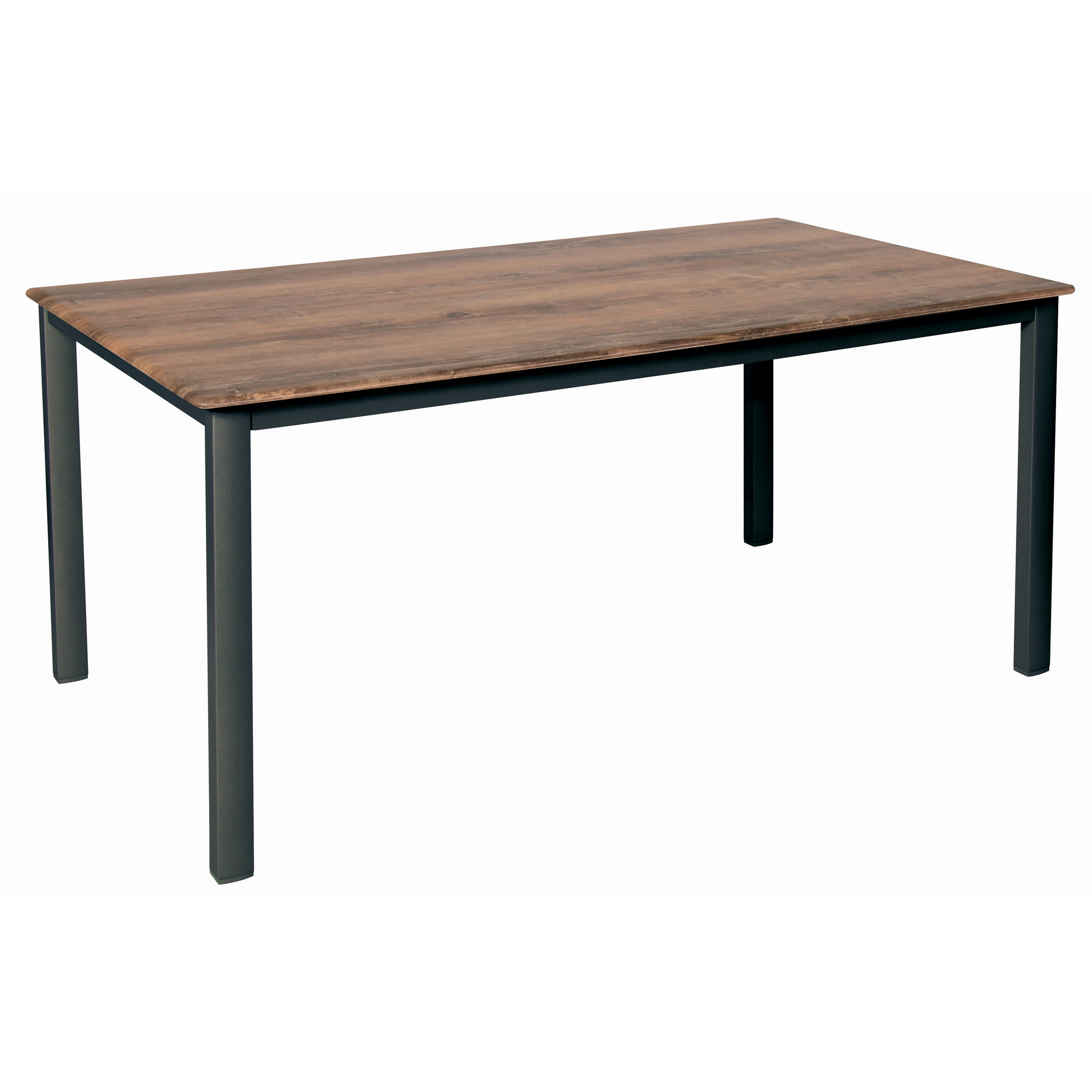 Gartenmöbel-Set 'Atacama' anthrazit/Kirschrot/teakfarben 5-teilig