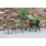 Gartenstuhlset 'Alpha' stapelbar Stahl grün 6 Stück