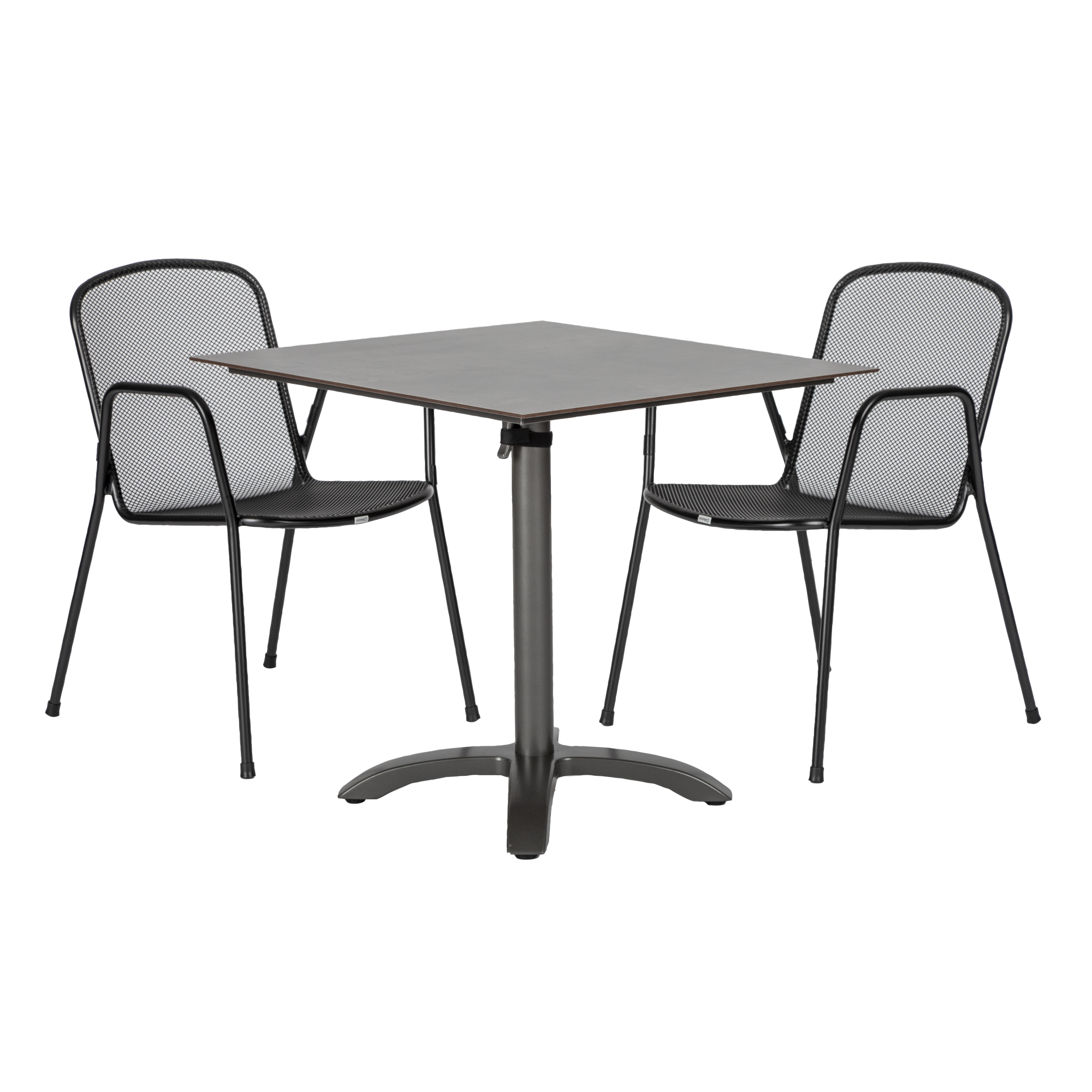 Gartenmöbel-Set 'Alfredo' anthrazit 3-teilig