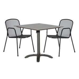 Gartenmöbel-Set 'Alfredo' anthrazit 3-teilig