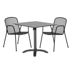 Gartenmöbelset 'Alfredo' für 2 Personen Metall/Aluminium