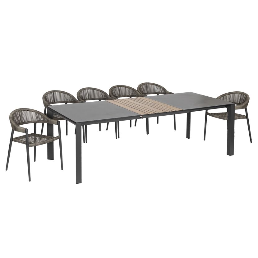 Gartenmöbelset 'Brooklyn' für 6 Personen Aluminium