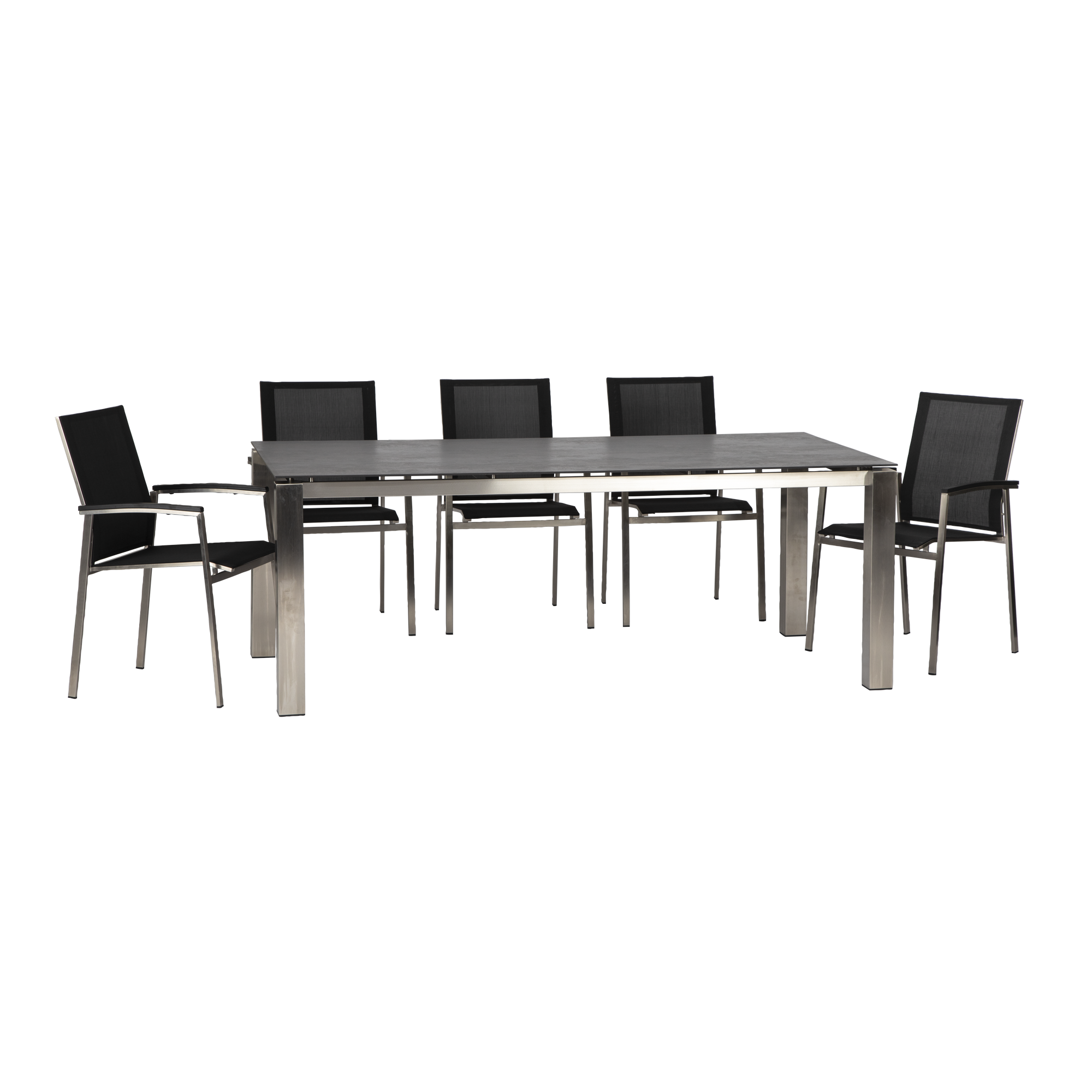 Gartenmöbel-Set 'Auris' anthrazit 7-teilig