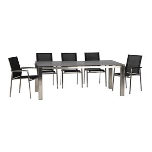 Gartenmöbel-Set 'Auris' anthrazit 7-teilig