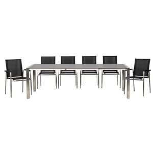 Gartenmöbel-Set 'Auris' anthrazit 7-teilig