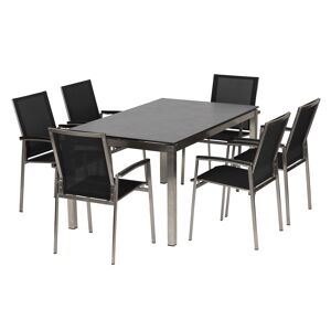 Gartenmöbel-Set 'Auris' anthrazit 7-teilig