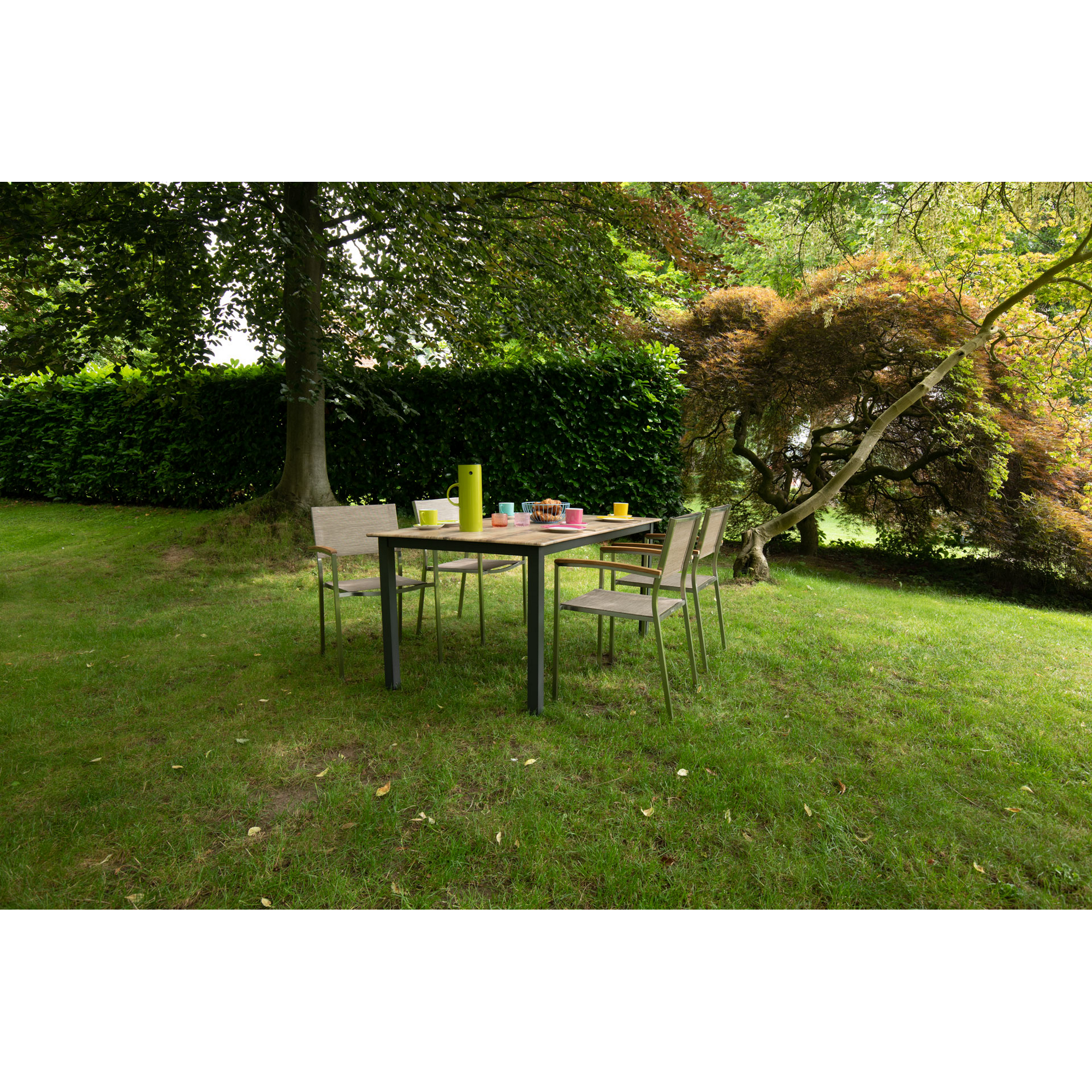 Gartenmöbel-Set 'Skye' anthrazit 5-teilig
