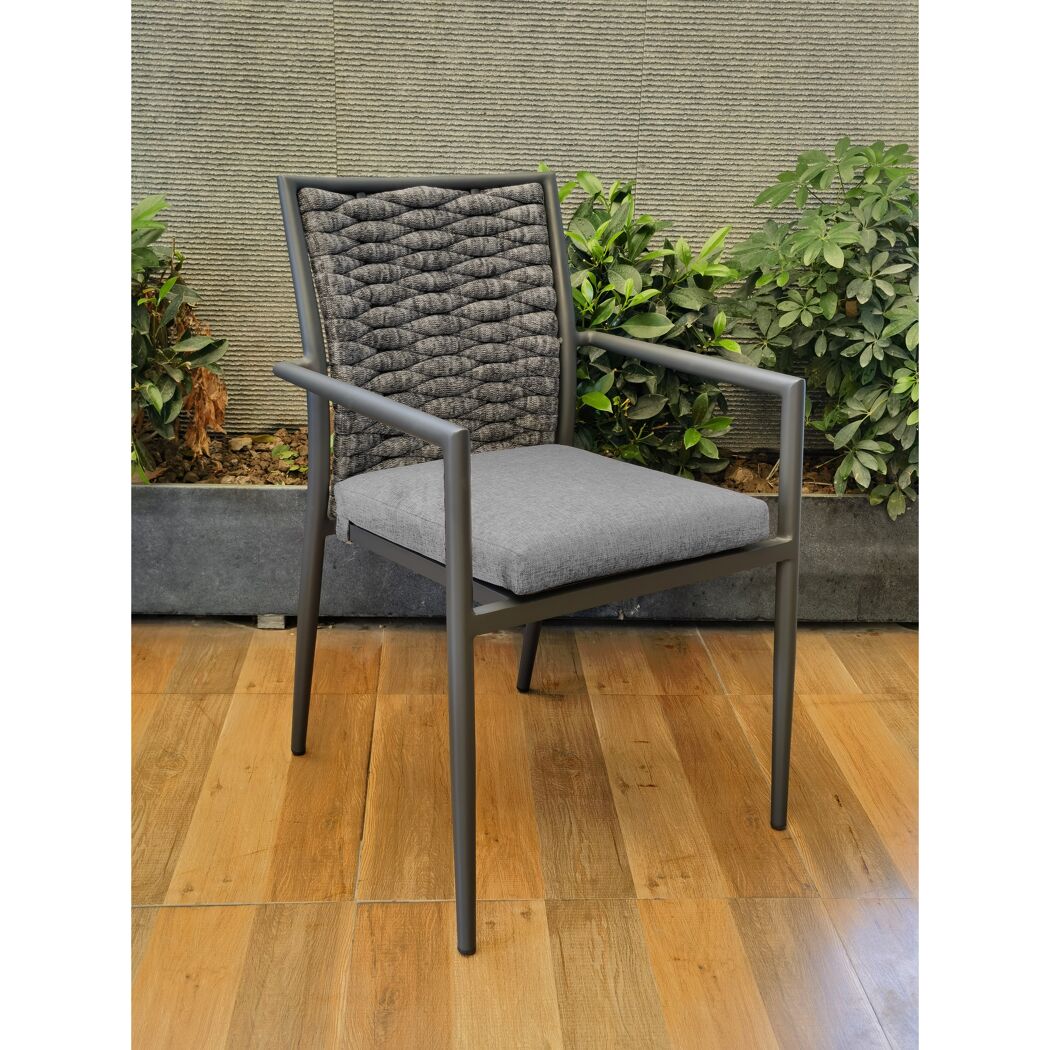 Gartenmöbelset 'New Jersey' für 2 Personen Aluminium/Holz