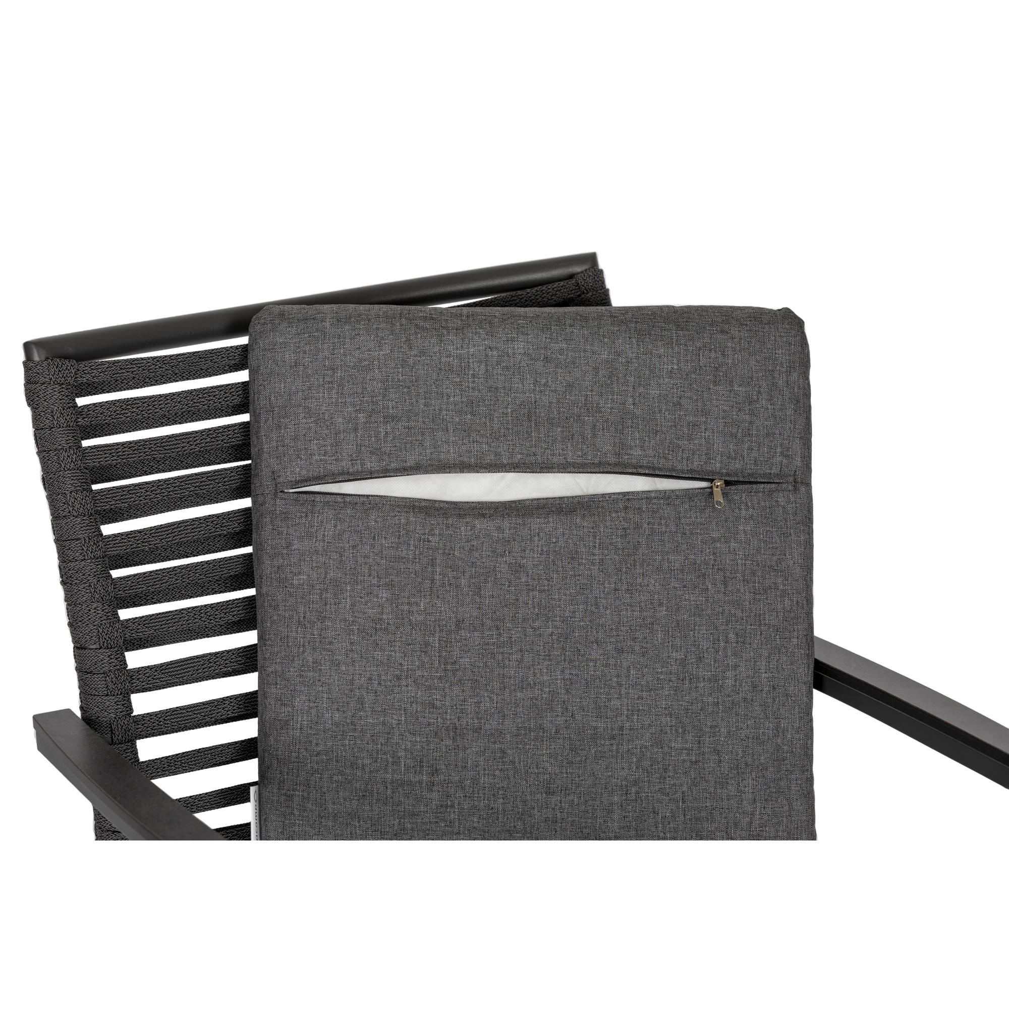 Stapelsessel mit Tisch 'New Jersey' anthrazit 4-teilig