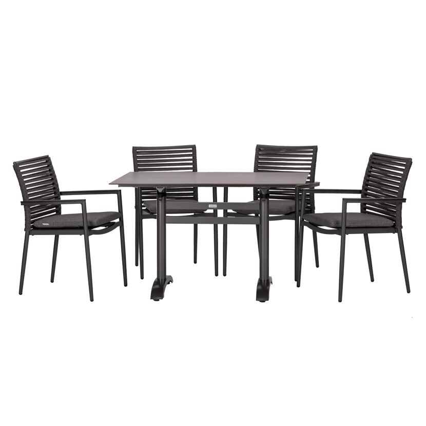 Gartenmöbelset 'New Jersey' für 4 Personen Aluminium