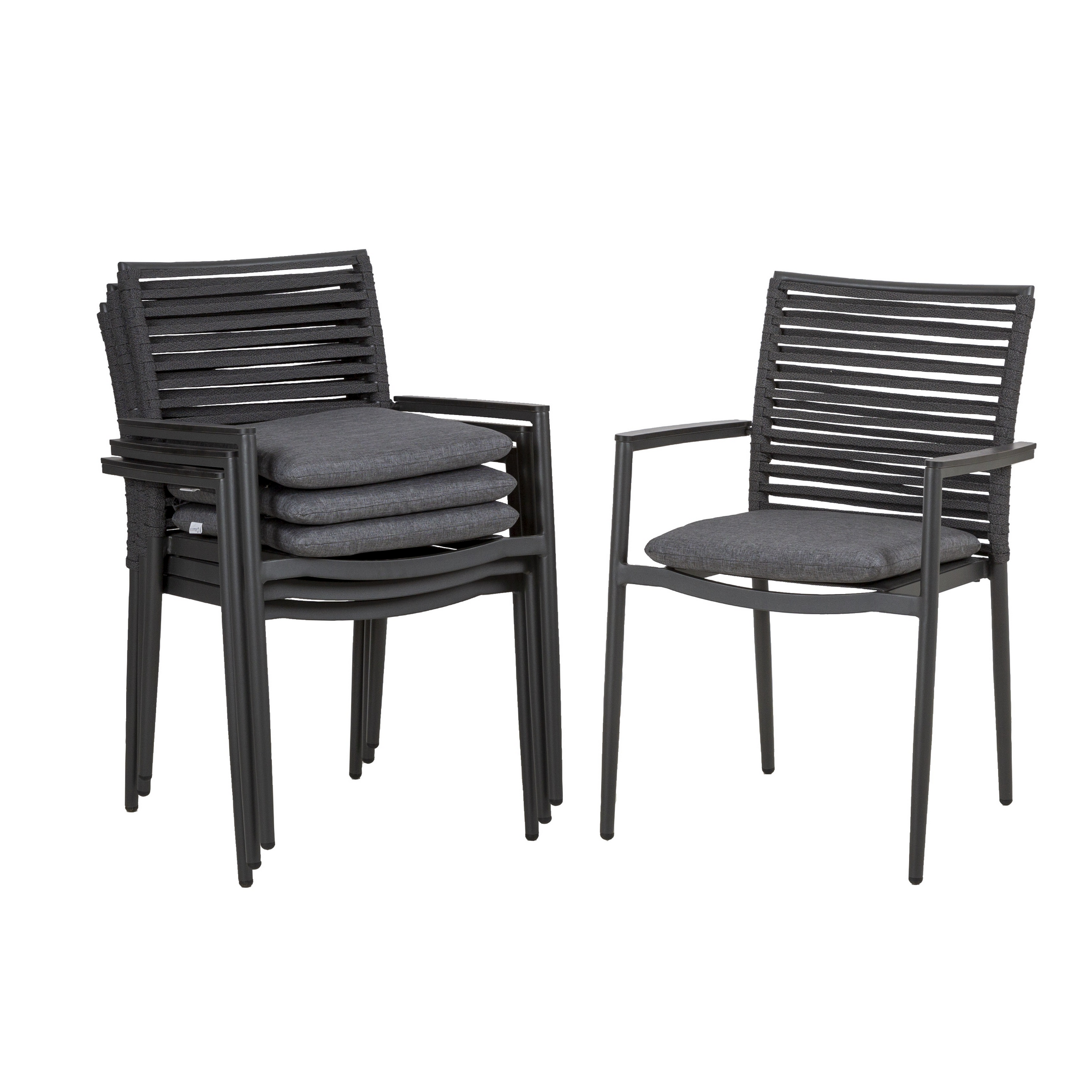 Gartenmöbel-Set 'New Jersey' anthrazit 5-teilig