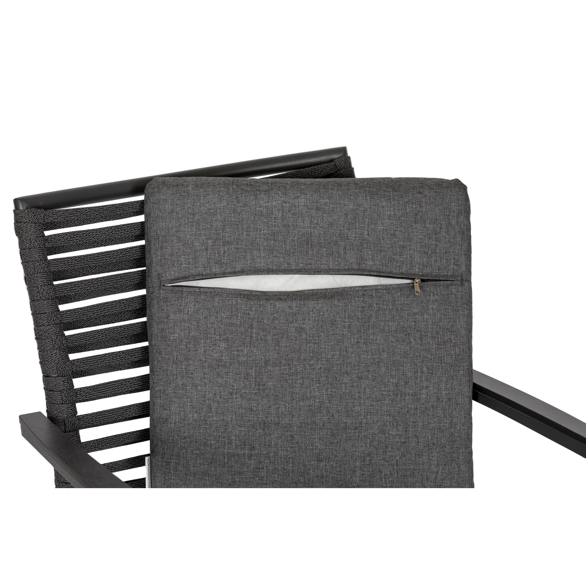 Stapelsessel mit Tisch 'New Jersey' anthrazit 5-teilig