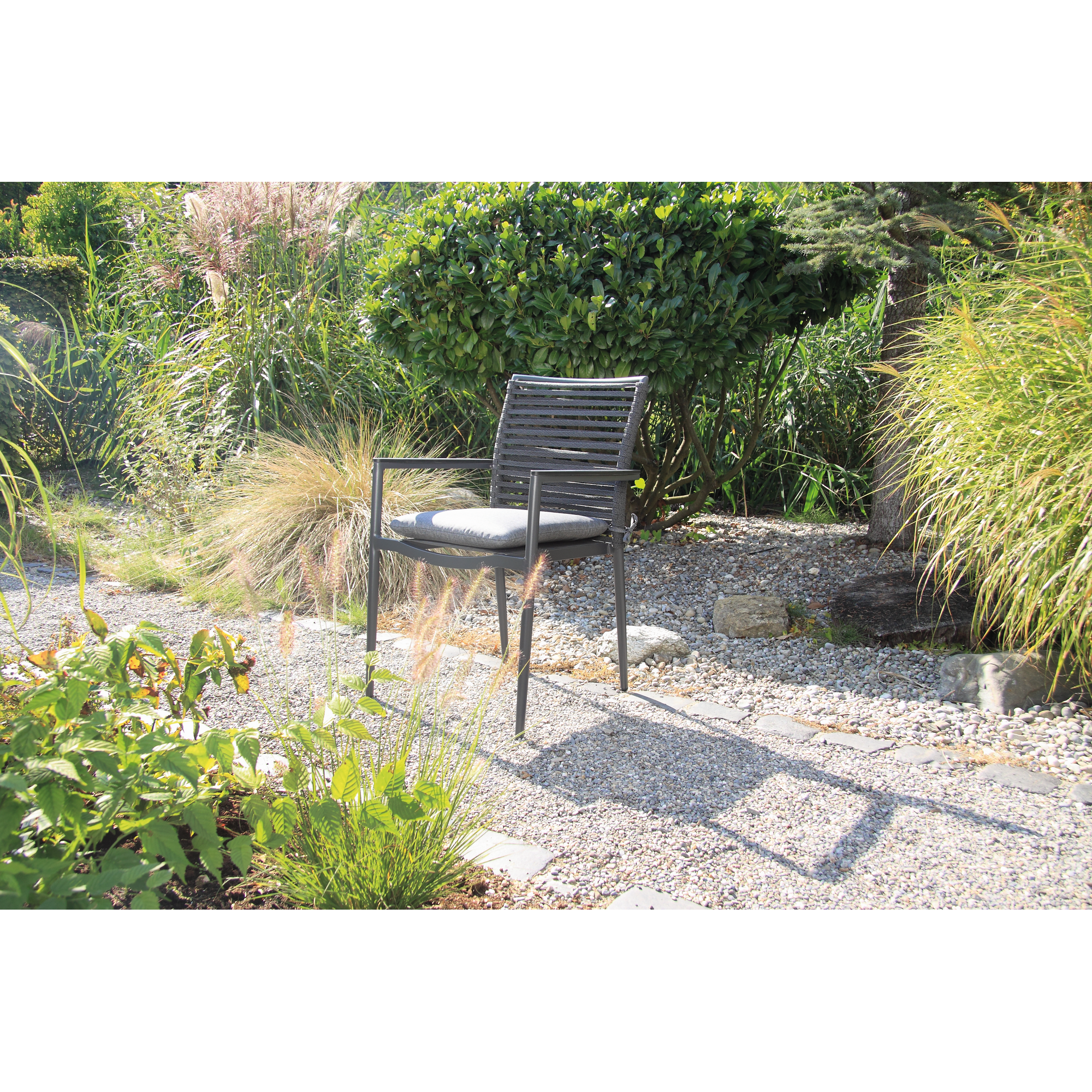 Gartenmöbel-Set 'New Jersey' anthrazit 7-teilig