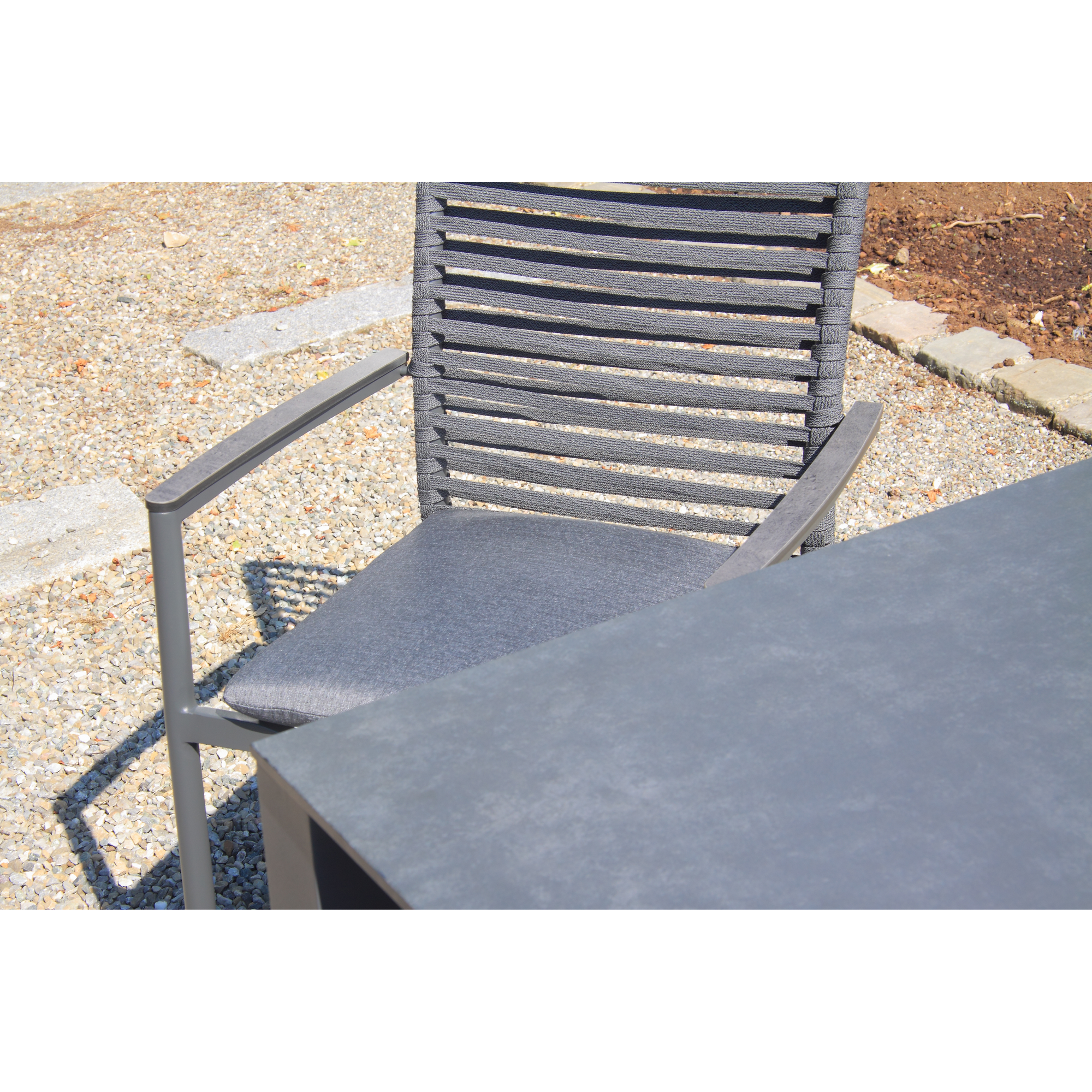 Gartenmöbel-Set 'New Jersey' anthrazit 7-teilig