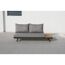 Loungemöbelset 'Naxos' Aluminium grau 3-teilig