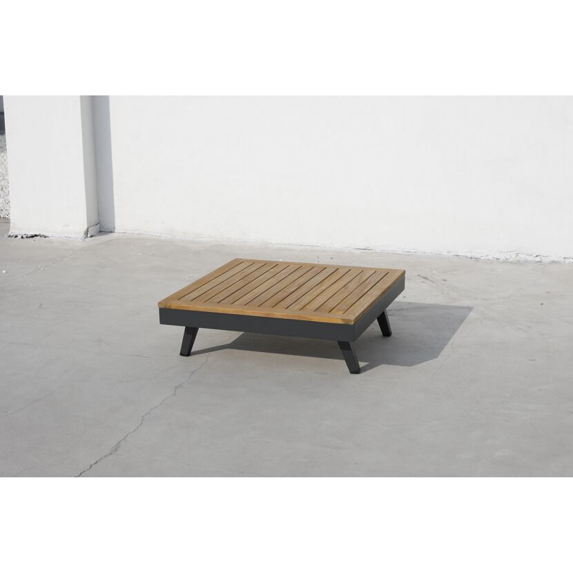 Loungemöbelset 'Naxos' Aluminium grau 3-teilig