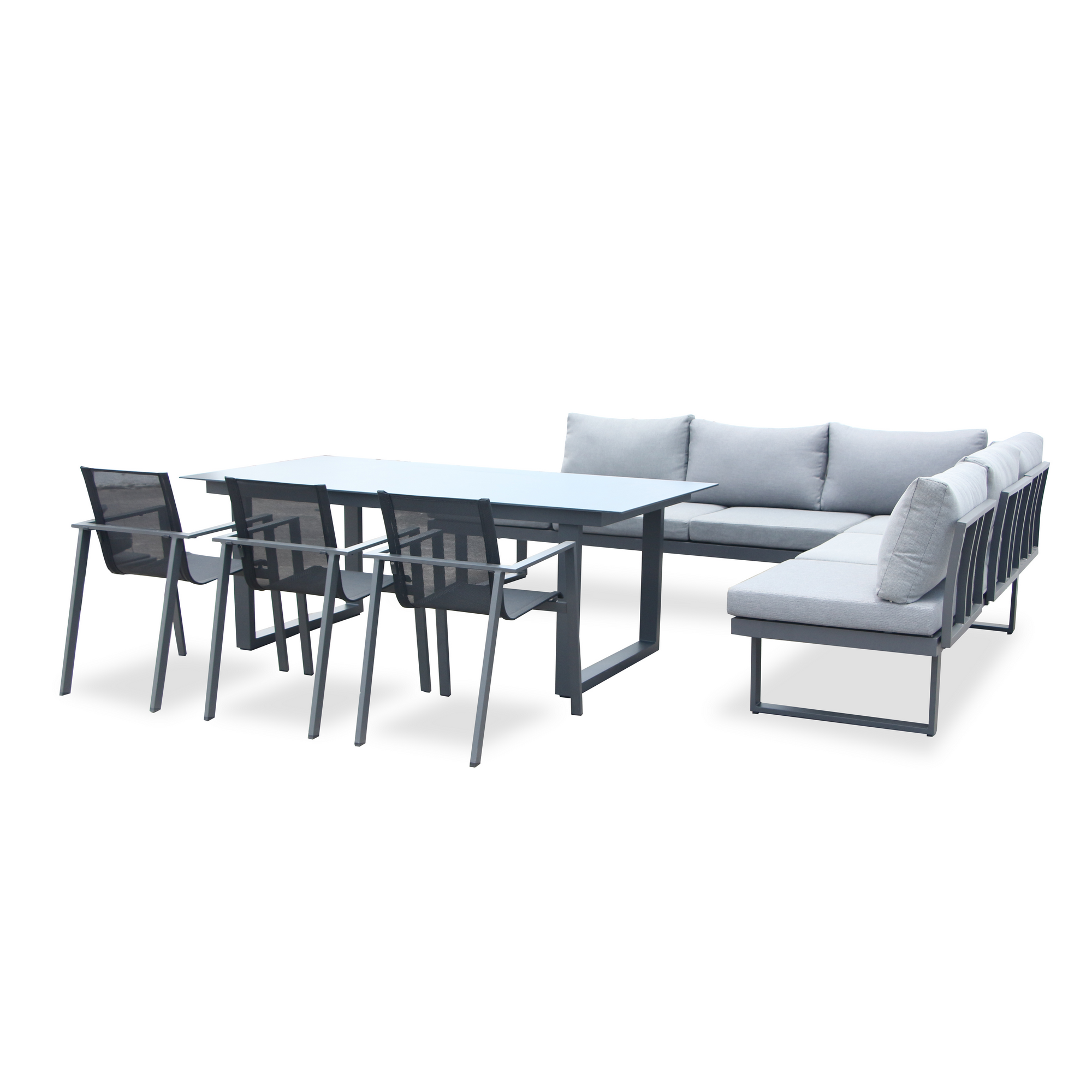 Gartenmöbel-Set 'Hollywood' anthrazit 6-teilig