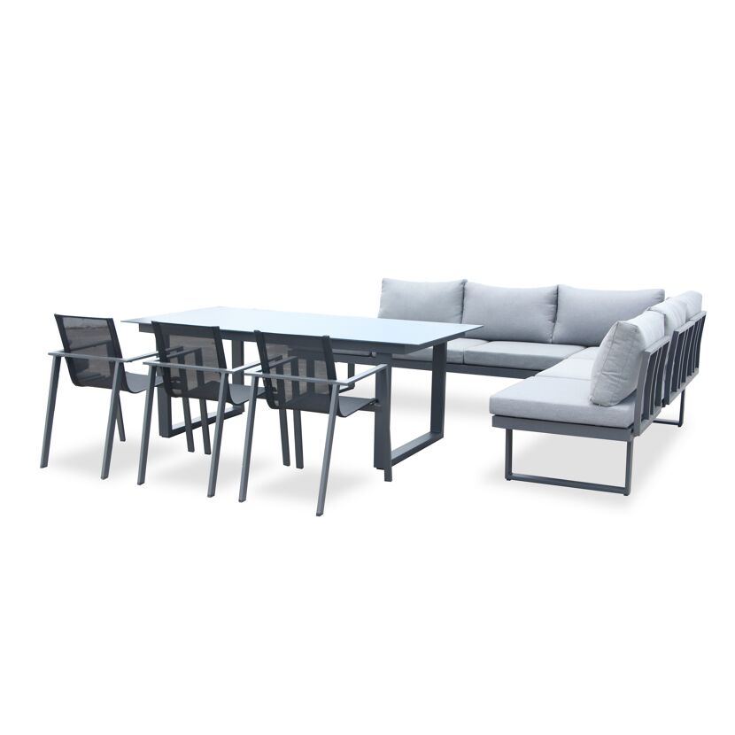 Gartenmöbelset 'Hollywood' für 9 Personen Aluminium