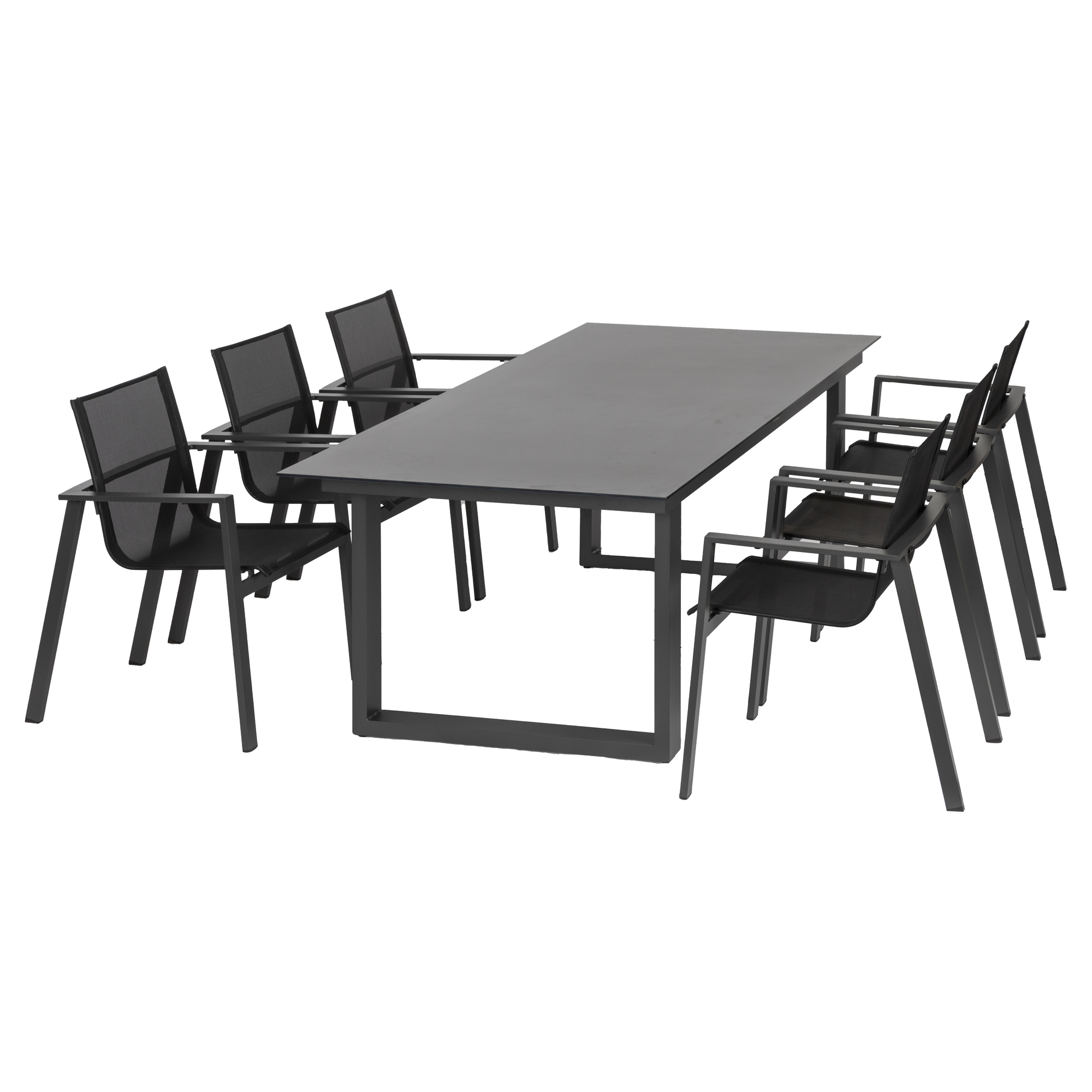 Gartenmöbel-Set 'Hollywood' anthrazit 7-teilig