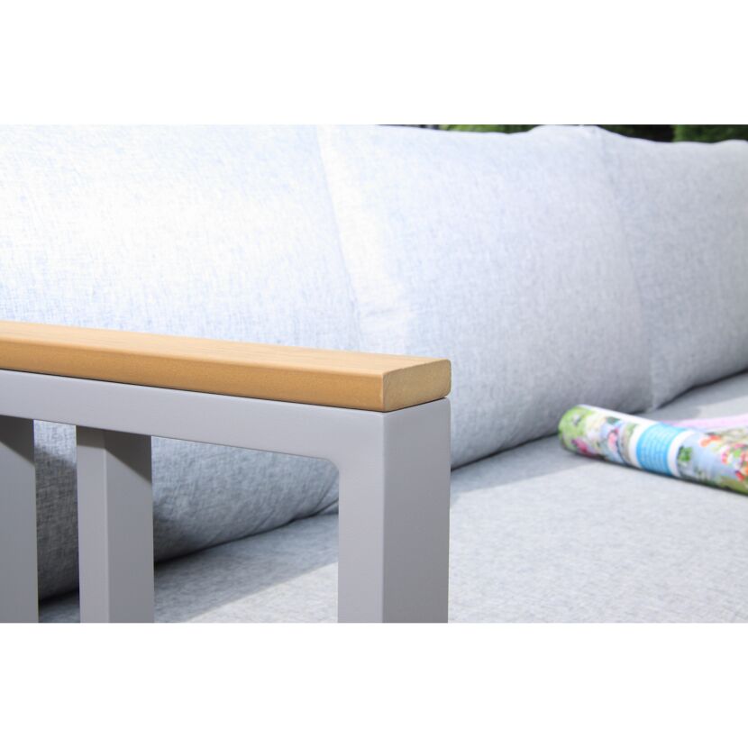 Loungemöbelset 'Gondola' Aluminium grau 4-teilig