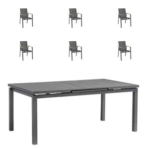 Gartenmöbel-Set 'Vegas' anthrazit 7-teilig