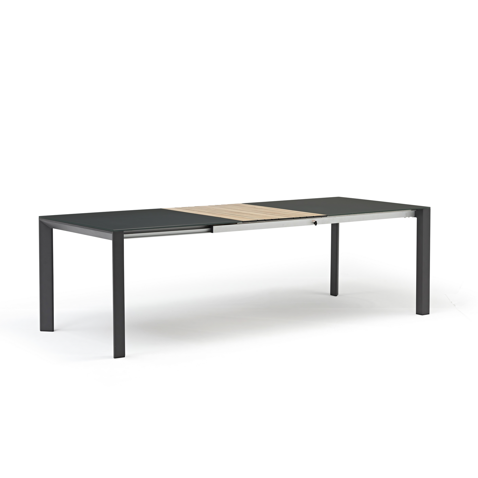 Gartenmöbel-Set anthrazit/teakfarben 7-teilig
